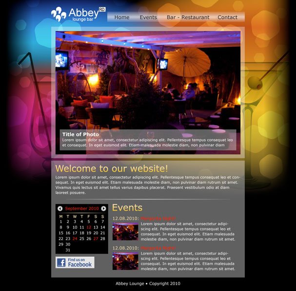 Abbey Lounge Bar Website